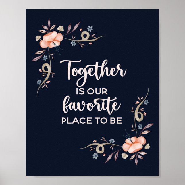 Together is our favorite place to be poster (Devant)