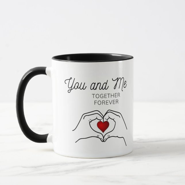 Toi Et Moi Ensemble Pour Toujours Mug (Gauche)