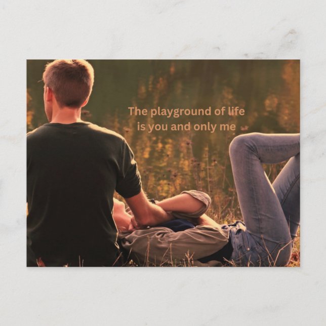 Toi et moi seule carte postale (Devant)