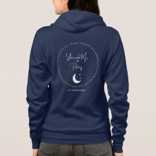 Toi + Moi = Poésie – Sweat à capuche zippé par H.G