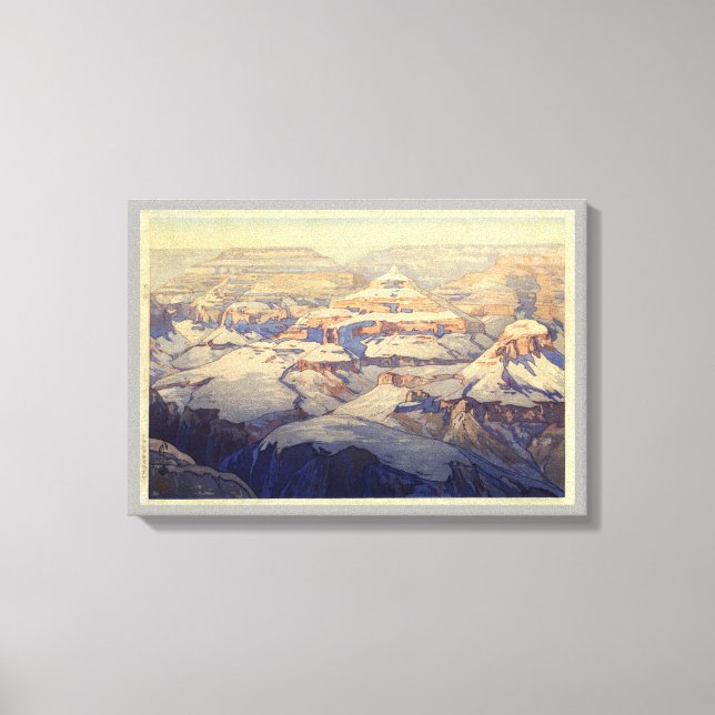 Toile グ ン ド キ ャ ・ ニ, Grand Canyon, Yoshida, Woodcut (Recto)
