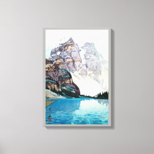 Toile モ レ ー 湖, Lac Moraine, Hiroshi Yoshida, Coupe de bo