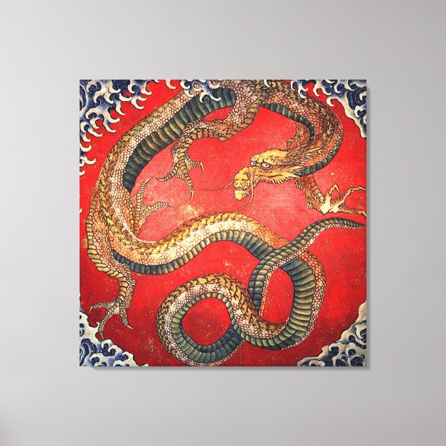 Toile 北 斎 龍 の, 北 Hokusai Dragon, Hokusai, Art (Recto)