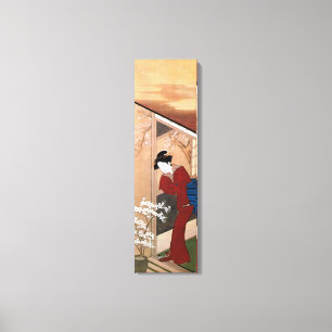 Toile 桜 の 花 女, 章 Fleurs de cerisiers et une femme, Shuns