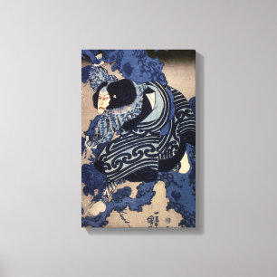 Toile 歌 舞 伎 者, 国 acteur 芳 Kabuki, Kuniyoshi, Ukiyo-e