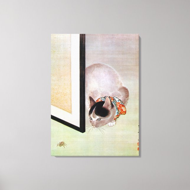 Toile 猫 と 蜘 蛛, 東 Chat et Araignée, Toko (Recto)