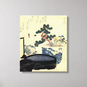 Toile 盆 栽, 北 斎 Bonsai, Hokusai, Ukiyo-e
