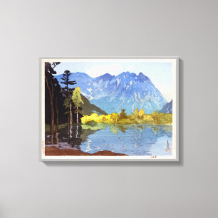 Toile 穂 高 岳, Mont Hotaka, Hiroshi Yoshida, Découpe