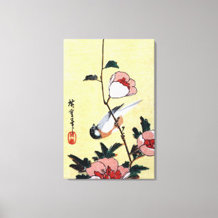 Toile 花 に 鳥, 広 重 Oiseau et Fleur, Hiroshige, Ukiyo-e