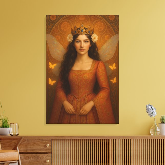 Toile 002_A fairy princess in burnt orange. (Insitu(Salon))