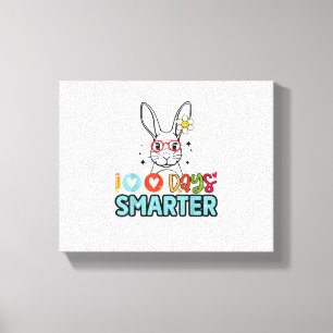 Toile 100 Jours Filles Plus Intelligentes Mignonne Lapin