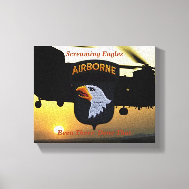 Toile 101e bataillon aéroporté d'aigle anciens combattan (Recto)