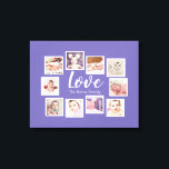 Toile 10 Photo Collage Love Family<br><div class="desc">fait sur mesure 10 modèle photo créé par vous peintures murales personnalisées - Toile Imprimer de Ricaso - ajoutez vos propres photos et texte à cette grande toile</div>