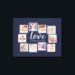 Toile 10 Photo Collage Love Family<br><div class="desc">fait sur mesure 10 modèle photo créé par vous peintures murales personnalisées - Toile Imprimer de Ricaso - ajoutez vos propres photos et texte à cette grande toile</div>