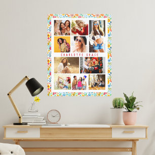 Toile 10 Photo Moderne tendance Floral Nom élégant