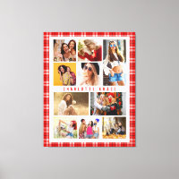 10 Photo Moderne Tendance Rouge Plaid Nom élégant