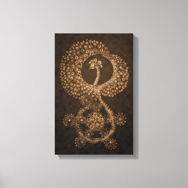 Toile 11 x 17 Bronze Phoenix Abstrait (Recto)