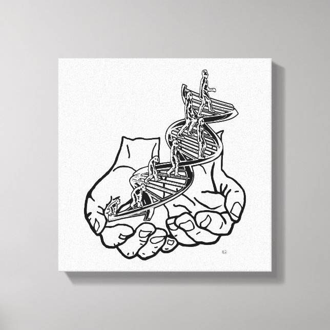 Toile 12 po x 12 po, 1,5 po, simple (Recto)