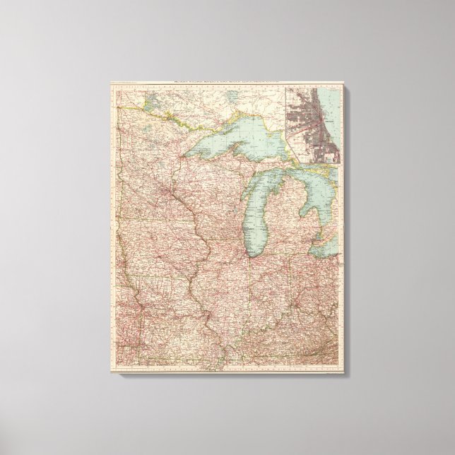 Toile 13435 Mich, Wis, Minn, Ia, Mo, Ill, Ind, Ky (Recto)