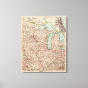 Toile 13435 Mich, Wis, Minn, Ia, Mo, Ill, Ind, Ky