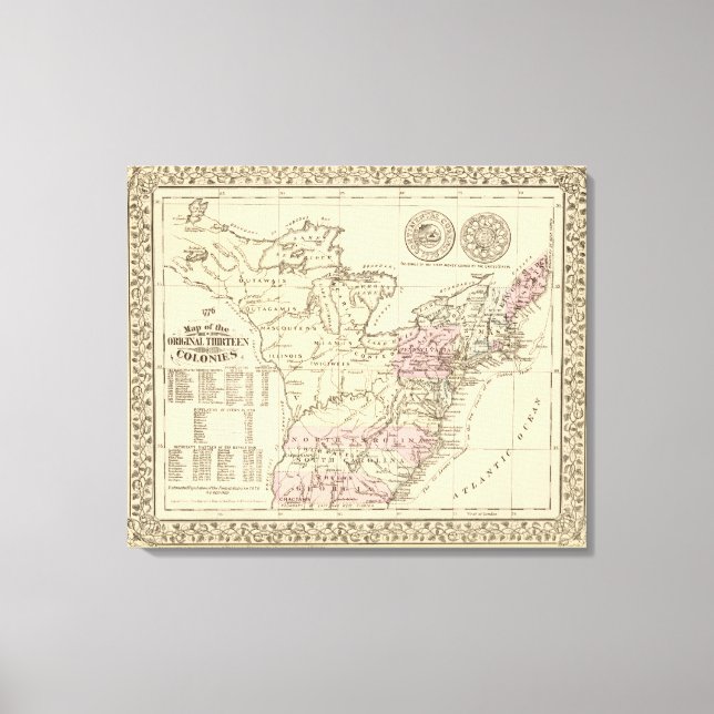 Toile 13 colonies 1776 (Recto)