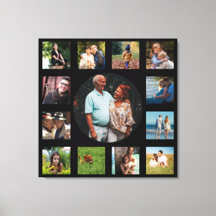 Toile 13 Famille d'images Instagram Collage Arrière - p