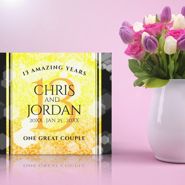 Toile 13ème anniversaire Mariage de la Citrine (Créateur téléchargé)