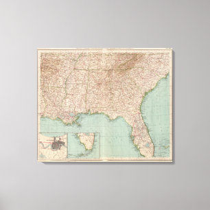 Toile 14546 Ark, Tenn, La, Miss, Fla, Ala, Ga, SC