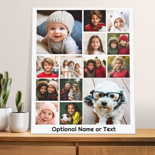Toile 14 Collage de photos - Moderne Minimaliste Blanc