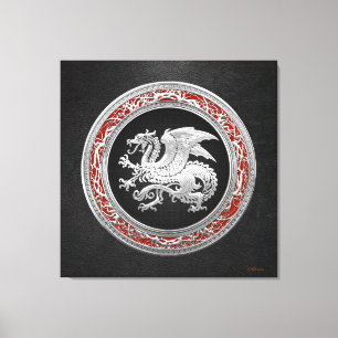 Toile [150] Dragon islandais, Landvæ ttir [Argent]