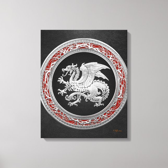 Toile [150] Dragon islandais, Landvæ ttir [Argent] (Recto)