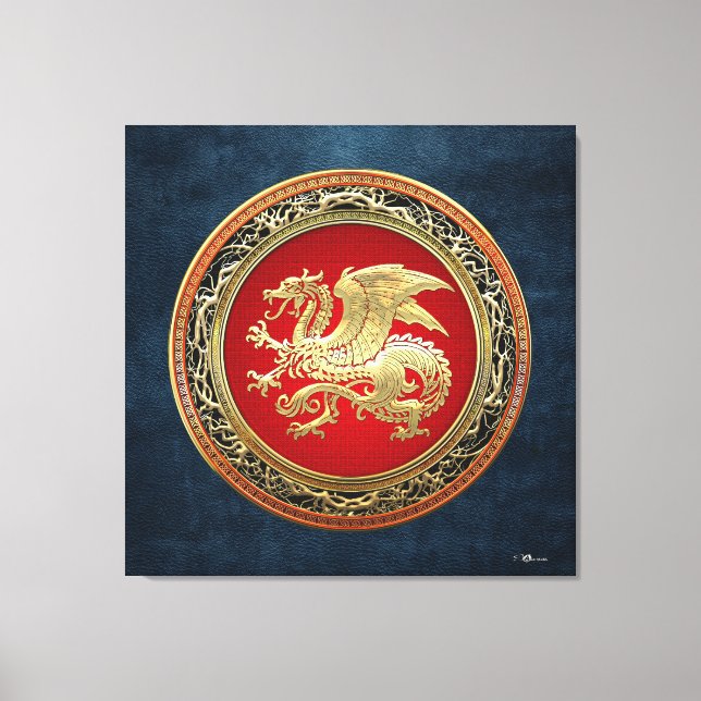 Toile [150] Dragon islandais, Landvæ ttir [Or] (Recto)