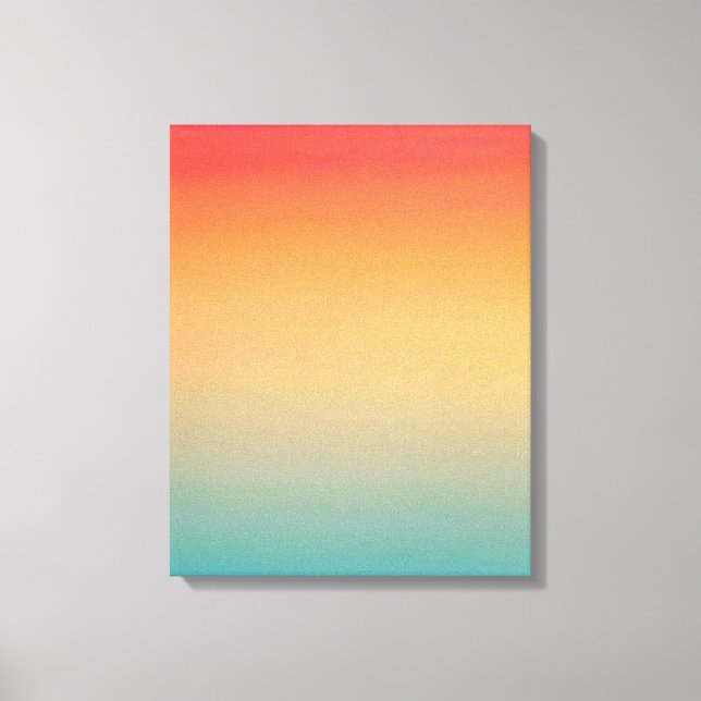 Toile 16x20 pouces Moderne arc-en-ciel Ciel rouge jaune  (Recto)