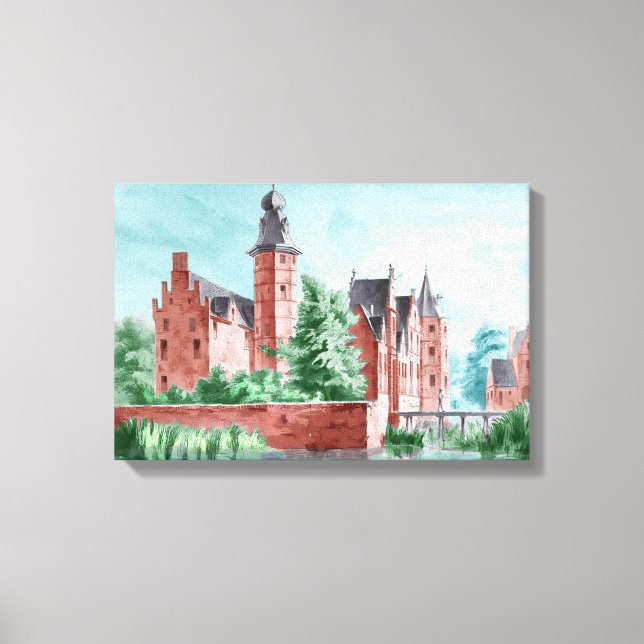 Toile 1729 A. de Haen Dutch Kasteel WESTERVELT  (Recto)