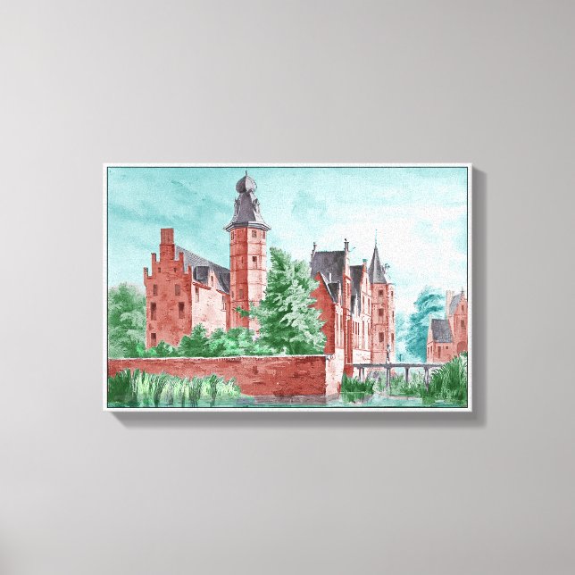 Toile 1729 A. de Haen Dutch Kasteel WESTERVELT  (Recto)