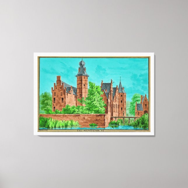 Toile 1729 A. de Haen Dutch Kasteel WESTERVELT ...  (Recto)