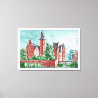 Toile 1729 A. de Haen Dutch Kasteel WESTERVELT 