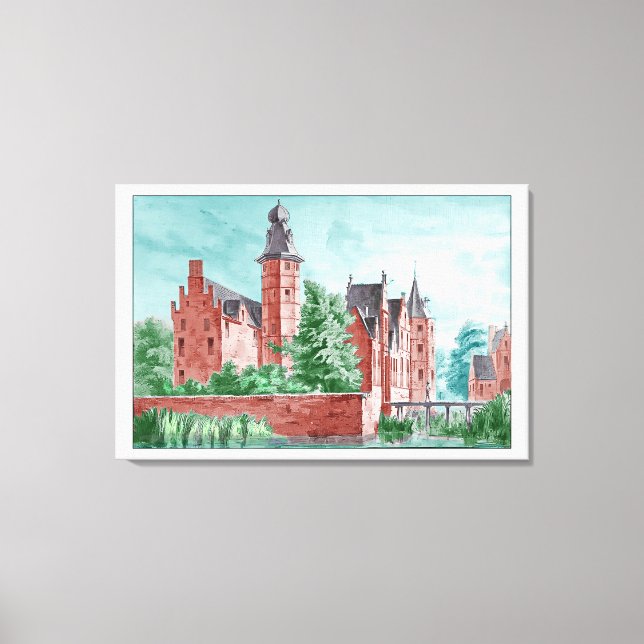 Toile 1729 A. de Haen Dutch Kasteel WESTERVELT  (Recto)