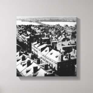 Toile 1859 : La ville de Boston, le Massachusetts