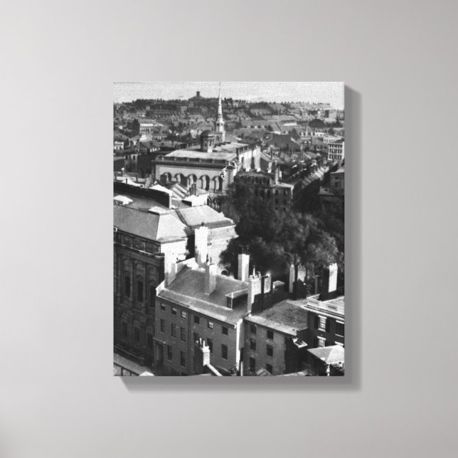 Toile 1859 : Vue de Boston vers le sud (Recto)