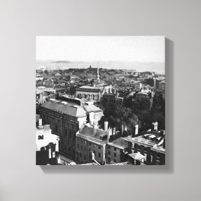 Toile 1859 : Vue de Boston vers le sud (Recto)