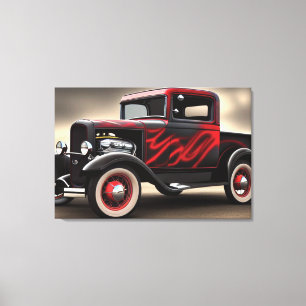 Toile 1932 Pickup Truck Classic Car Canvas Imprimer