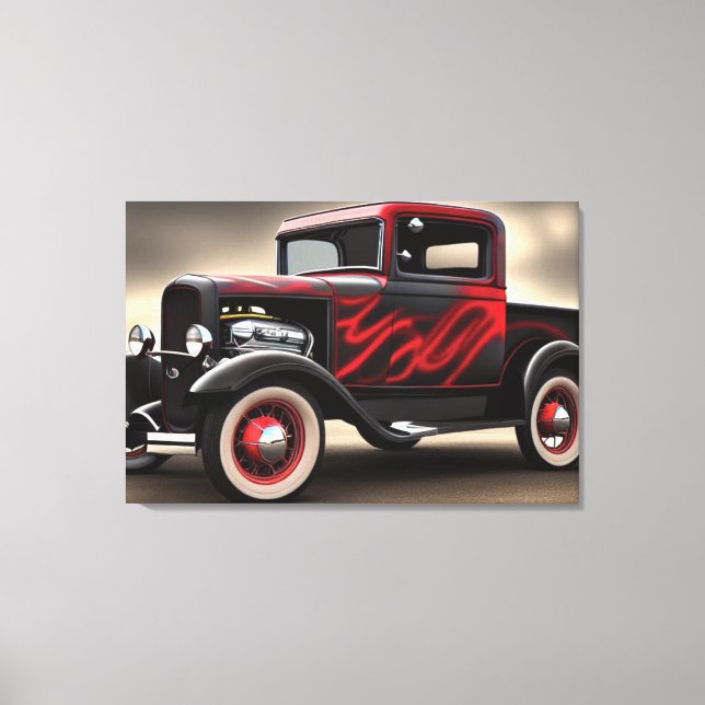Toile 1932 Pickup Truck Classic Car Canvas Imprimer (Recto)