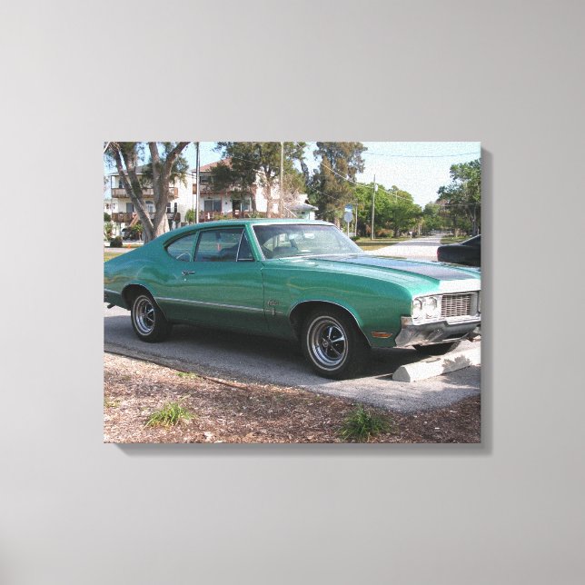Toile 1970 Oldsmobile Cutlass Sport Wrapped Canvas (Recto)