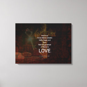 Toile 1 Corinthiens 13:13 Versets de la Bible Citation À