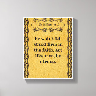Toile 1 Corinthiens 16:13 | Citations bibliques motivant