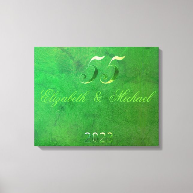 Toile 2023 Mariage émérite 55e anniversaire de Mariage (Recto)