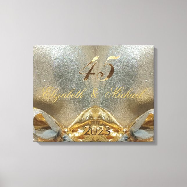 Toile 2023 Sapphire Mariage 45e anniversaire de Mariage (Recto)