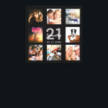 Toile 21e anniversaire noir monogramme personnalisé phot<br><div class="desc">Un cadeau unique de 21ème anniversaire ou de conservation, célébrant sa vie avec un collage de 8 de vos photos. Ajoutez des images de sa famille, de ses amis, de ses animaux de compagnie, de ses loisirs ou de sa destination de voyage de rêve. Personnalisez et ajoutez un nom, 21...</div>