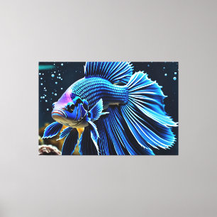 Toile 24_021, Betta Fish Art,
